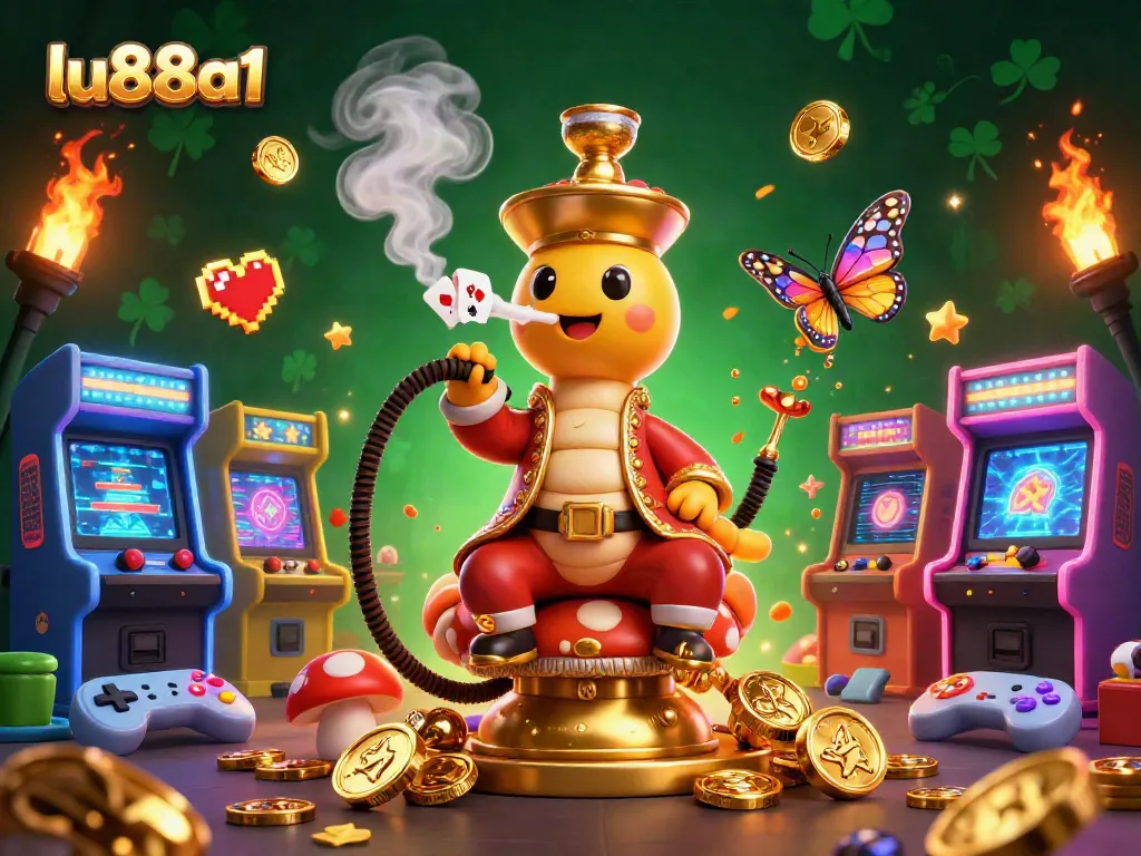 Experience casino excitement with lu88a1’s vibrant gaming scene featuring dynamic characters and glowing elements.