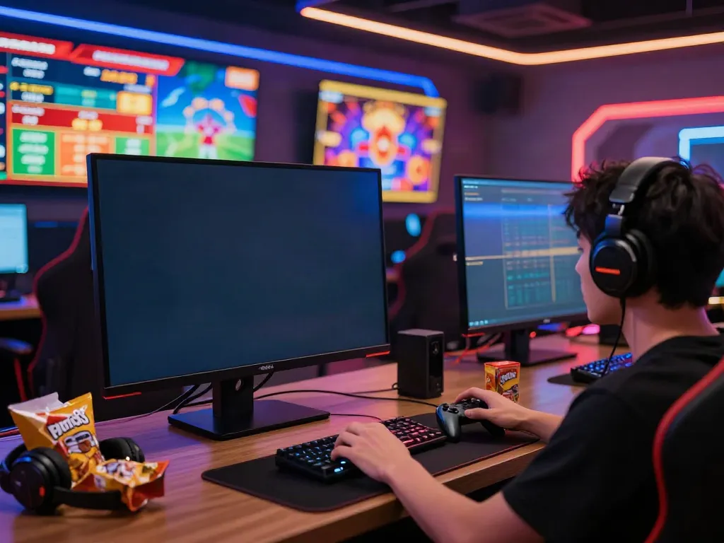 User enjoying an immersive gaming session on cổng game man88 with a vibrant display of sports and casino games.