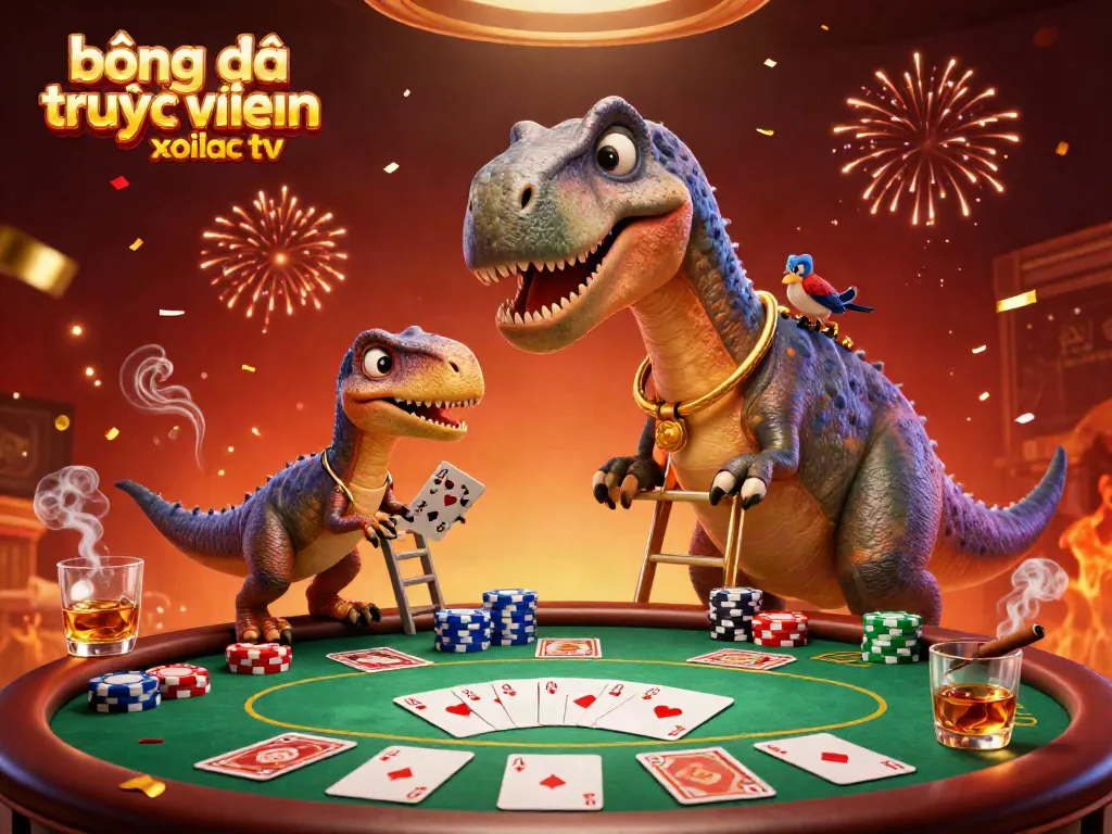 Engage with the exciting world of bóng đá trực tuyến xoilac tv as cartoon characters interact playfully in a vibrant casino.
