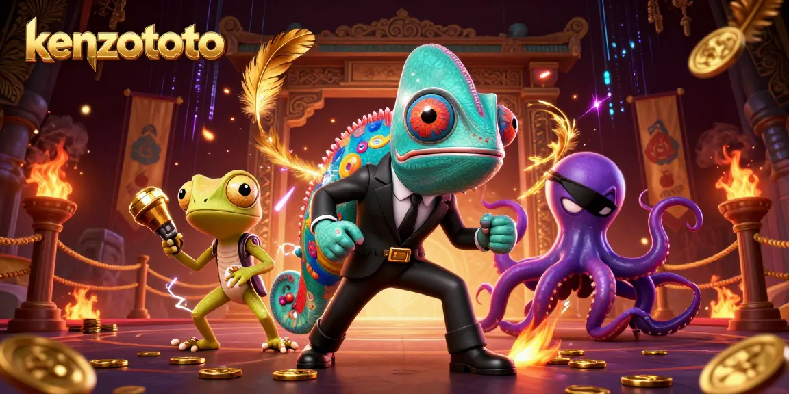 Win big with kenzototo's thrilling 3D casino adventure featuring vibrant characters and gambling excitement.
