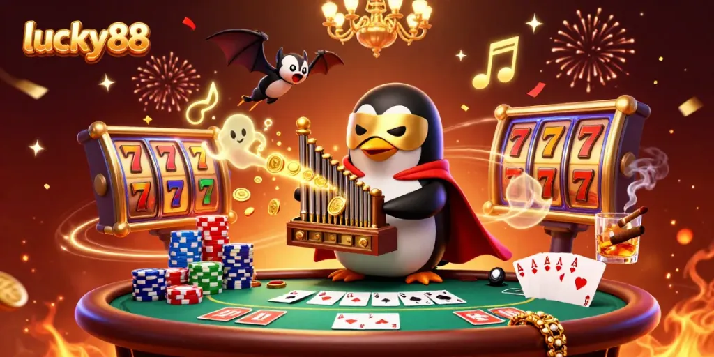Experience the thrill of lucky88 with vibrant slot reels and dynamic gaming action.