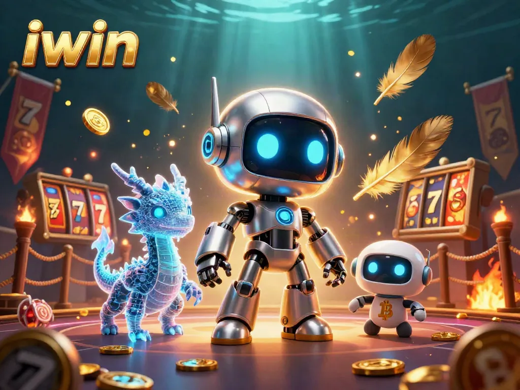 Experience thrilling iwin slots with cyberpunk characters, dazzling gold coins, and dynamic casino action.