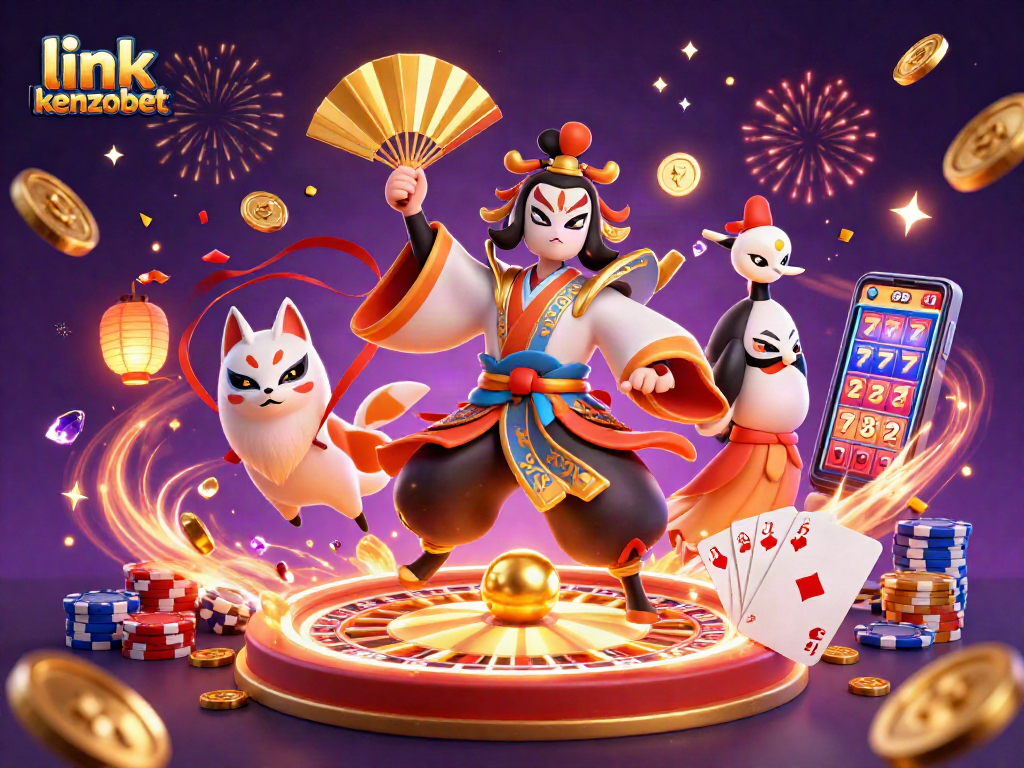 Win with link kenzobet as a kabuki warrior spins the roulette and celebrates big jackpots!
