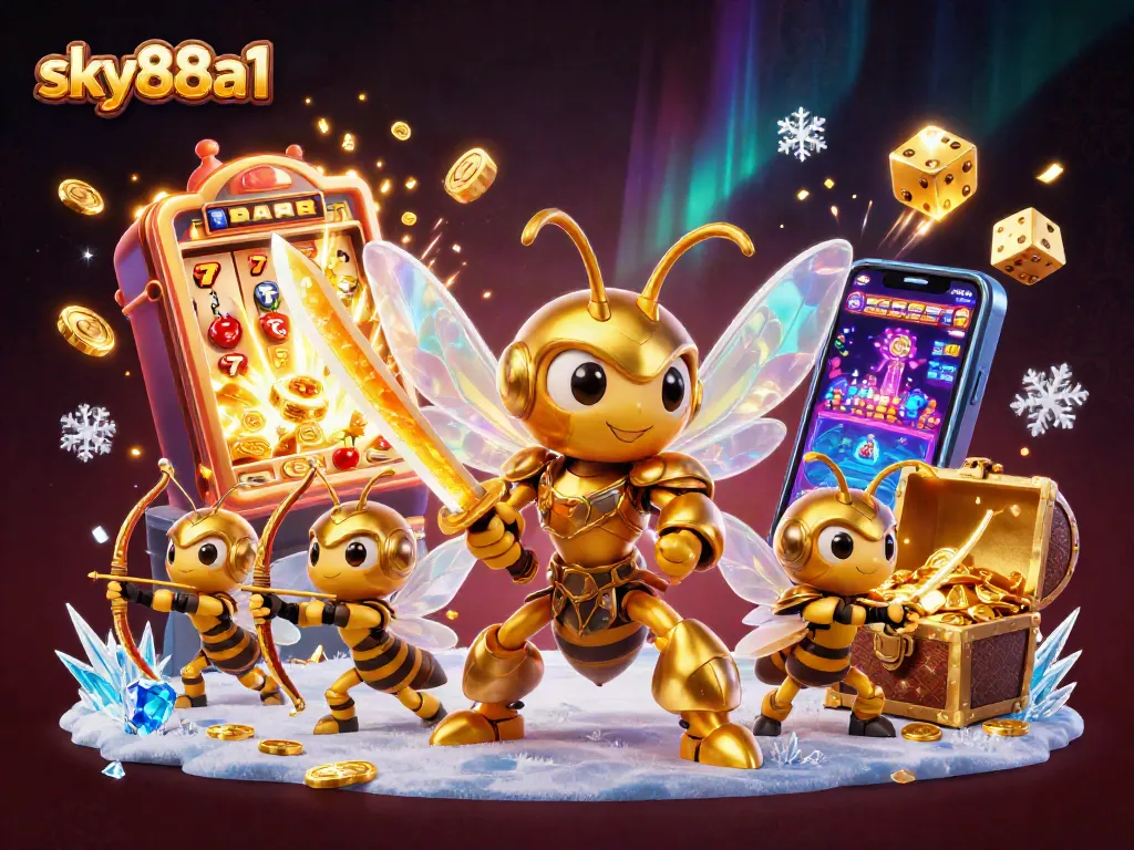 Experience thrilling wins at sky88a1 with a dynamic casino scene featuring games and jackpots.