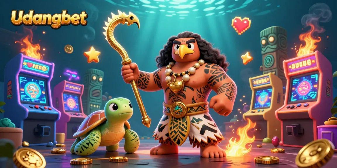 Experience excitement with Udangbet in a vibrant online world featuring games and playful characters.