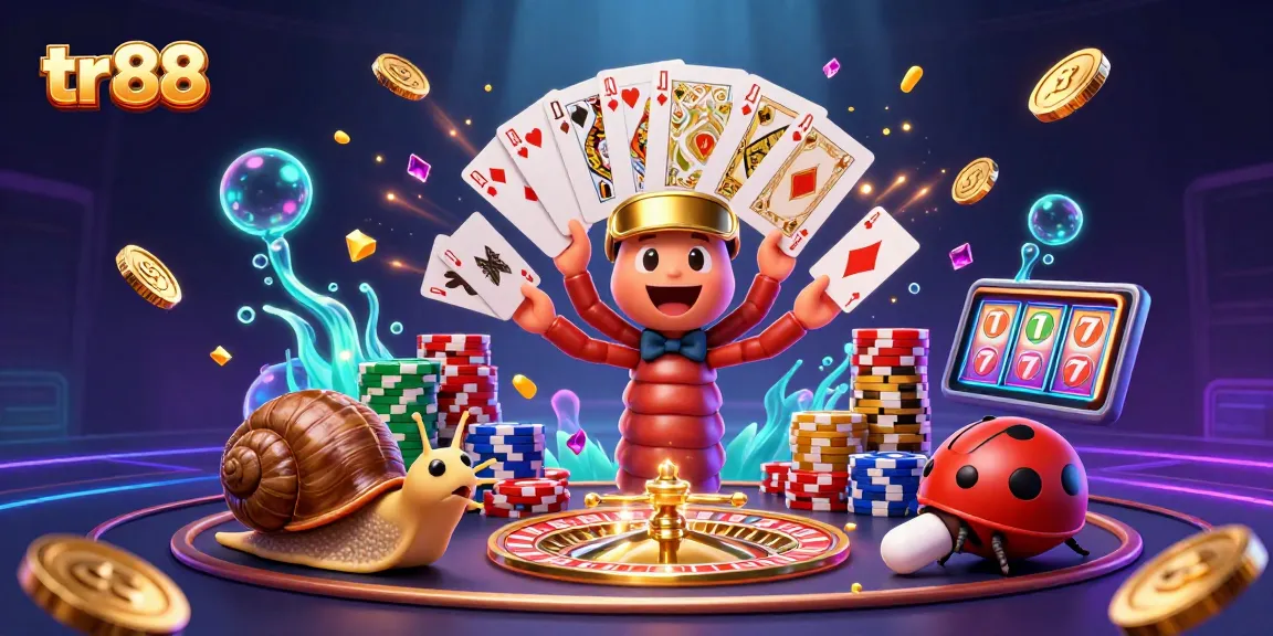 Spin to win at tr 88 as millipede dealer shares playing cards amid a vibrant casino scene.