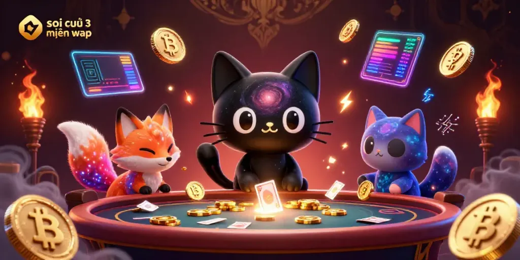 Engage with soi cầu 3 miền wap while exploring lottery predictions in an animated cosmic casino.